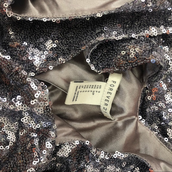 NYE Forever 21 Low Back Sequin Mini Dress - Picture 6 of 6